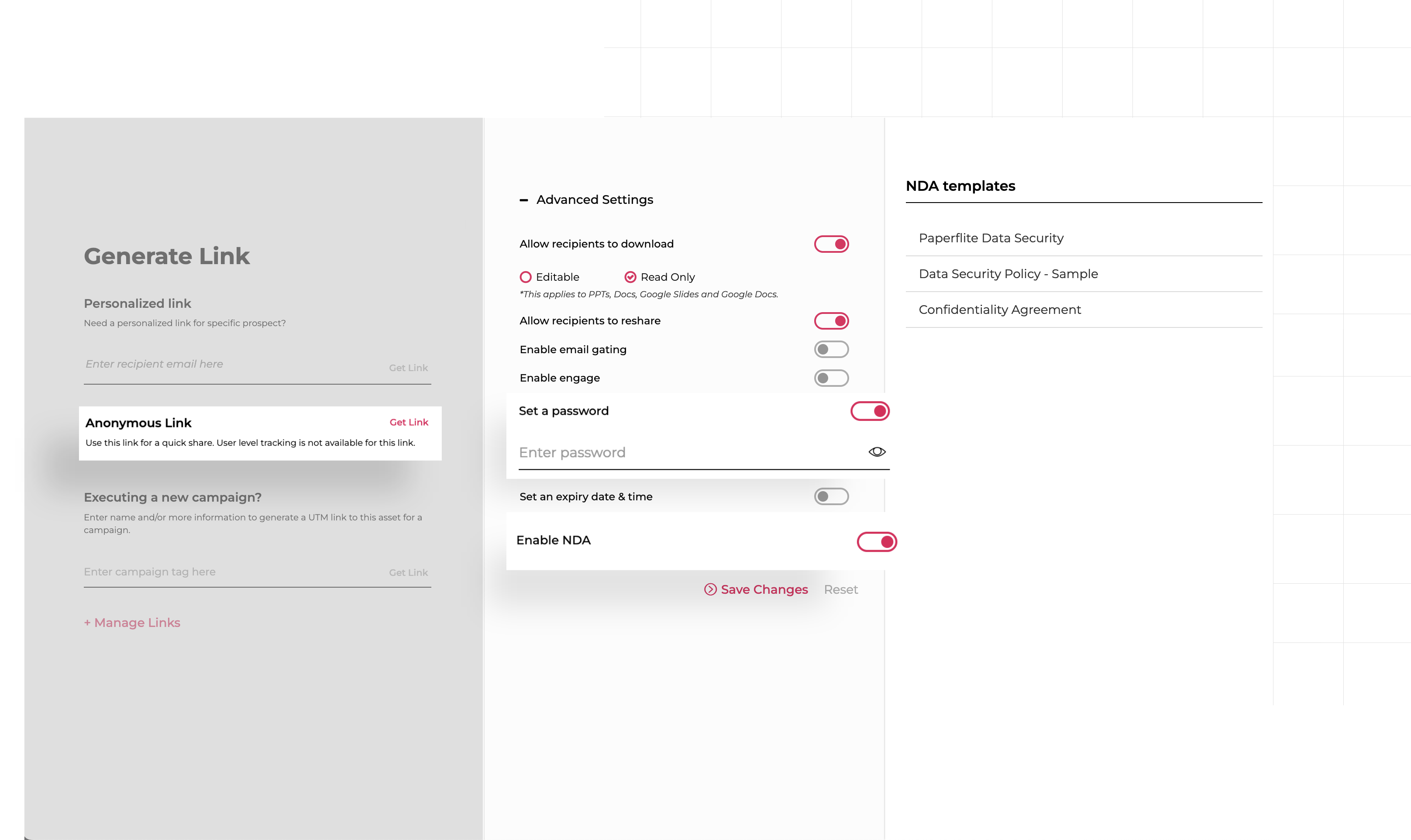 Content Permission Access Feature Of Paperflite